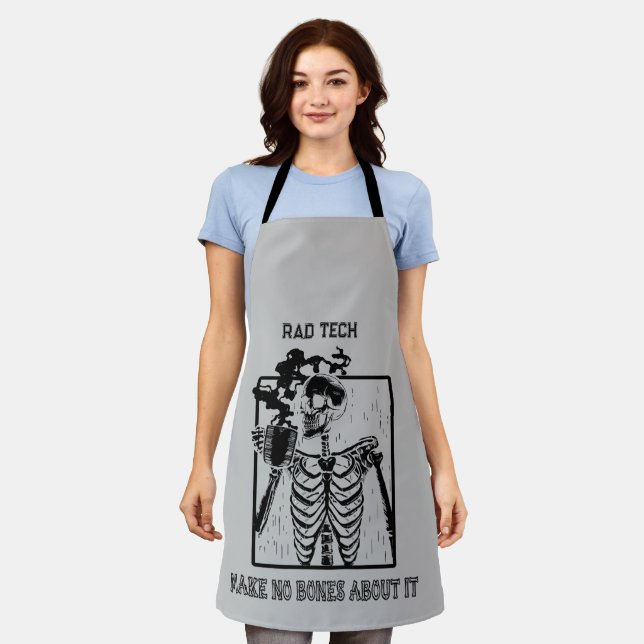Delantal Funny X-ray Personalizable Medical Job Rad Tech (Gastado)