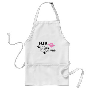 Delantal Fur Mama Con Cocina De Paw Rosa Apron