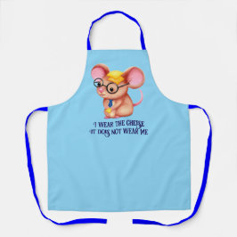 Delantal Furry Cheese Man Business Mouse Tie Glasses Nerdy