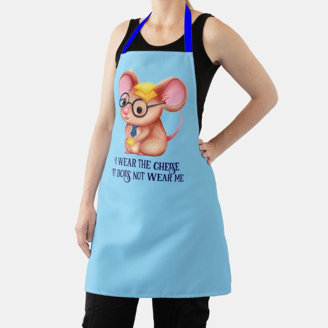 Delantal Furry Cheese Man Business Mouse Tie Glasses Nerdy (in situ)