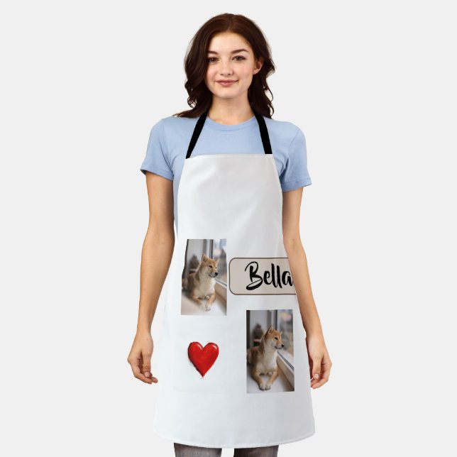 Delantal Furry Friend, Loving Mom – Personalized Apron (Gastado)