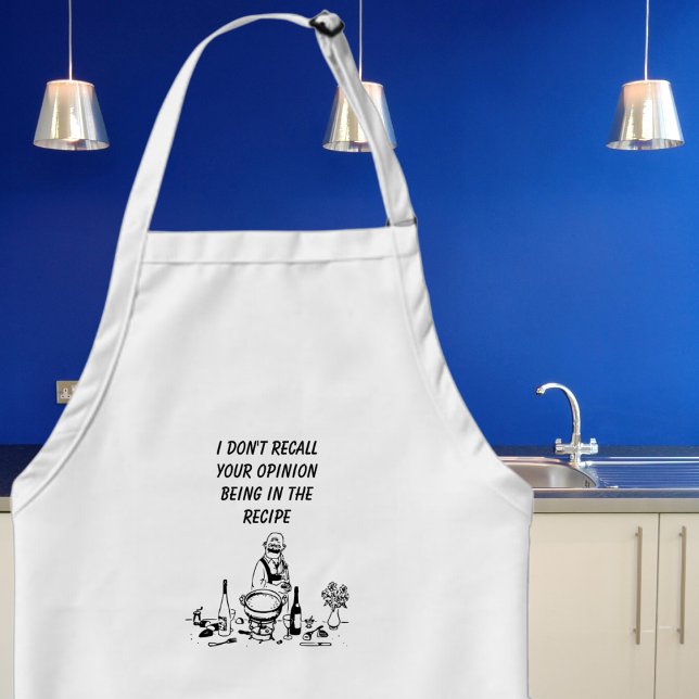 Delantal Fussy Chef Apron (Cook in style and with a sense of humor with our fun customizable apron. )