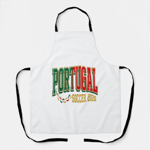 Delantal Fútbol Portugal 2026 Fútbol Negrita País Tipografí