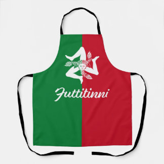 Delantal Futtitinni Sicily Trinacria Apron
