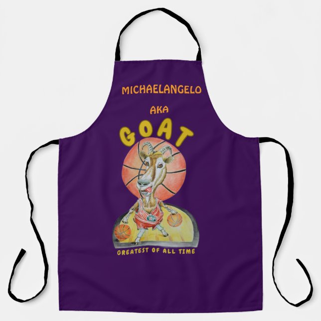 Delantal G O A T Apron personalizado (Anverso)