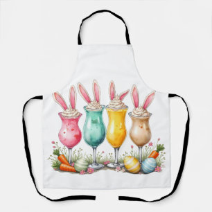 Delantal Gafas de lata de pascua con orejas confitadas