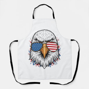 Delantal Gafas de sol águila patriótica Camiseta vector vin