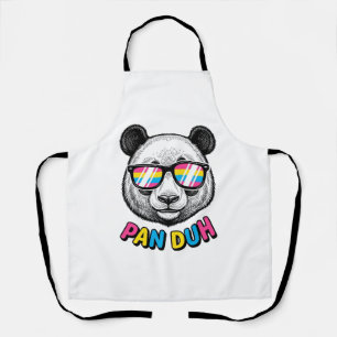 Delantal Gafas de sol de Panda Divertidas Camiseta de Graba