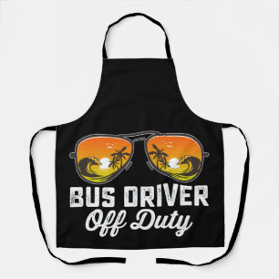 Delantal Gafas de sol del conductor de autobús fuera de ser