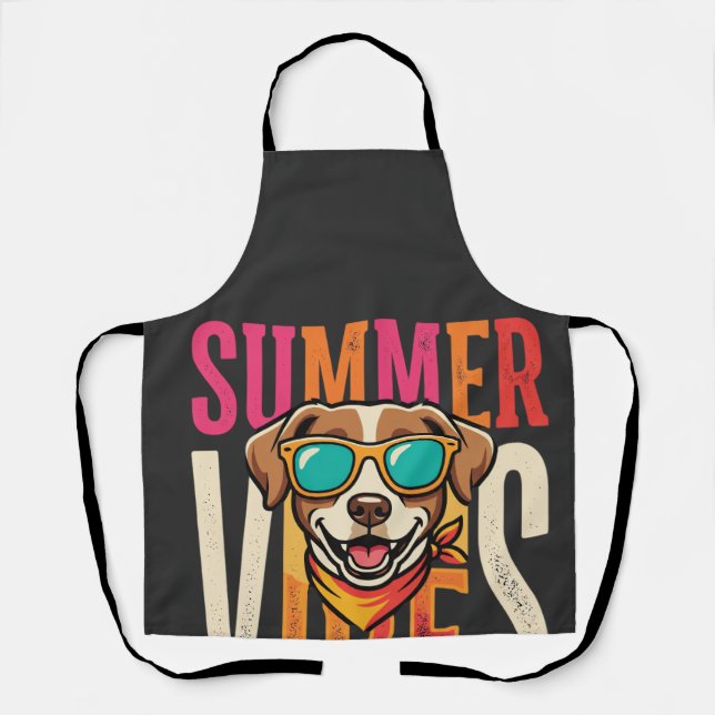 Delantal Gafas de sol para perro Summer Vibes (Anverso)