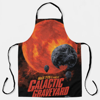 Delantal Galaxia Halloween de Halloween en el cementerio es