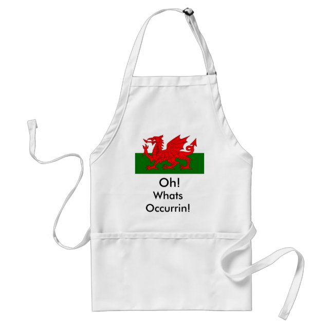 Delantal ¡galés, oh! ¡, Cuál es Occurrin! (Frente)