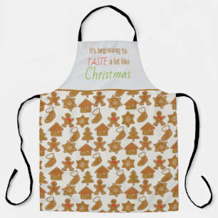 Delantal Galleta divertida de jengibre de Navidad