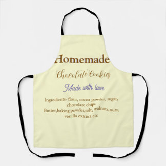 Delantal Galletas de chocolate caseras hechas con amor añad