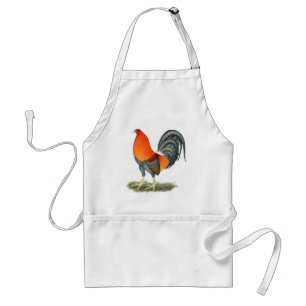 Delantal Gallo Azul Rojo Gamecock