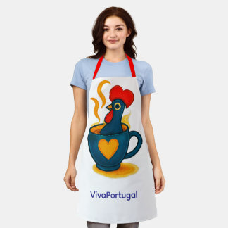 Delantal Galo de Barcelos Apron – Portuguese Rooster Pop Ar