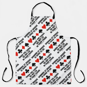 Delantal Ganar en Bridge es difícil cuando las tarjetas no