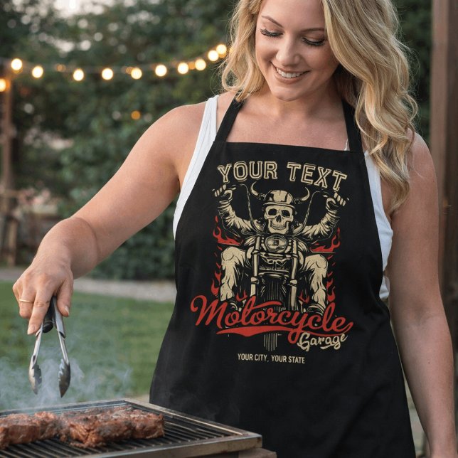 Delantal Garaje para la tienda de motocicletas de Skeleton  (Subido por el creador)