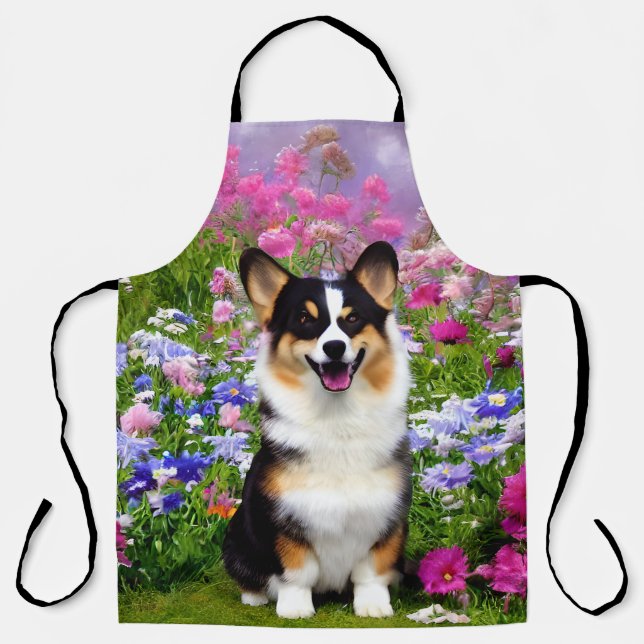 Delantal Garden Dweller Corgi (Anverso)