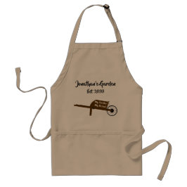 Delantal Gardener Garden Wheelbarrow Apron con bolsillos