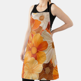 Delantal Gartenparty Retro 1970er Stil