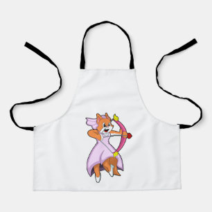 Delantal Gata como novia con vestido de novia.PNG