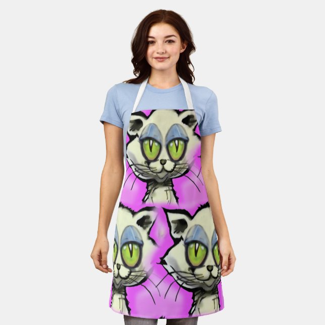 Delantal Gatito (Gastado)