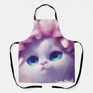 Delantal Gatito bebé de dibujos animados con ojos grandes