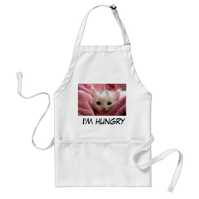 Delantal Gatito dulce hambriento (Frente)
