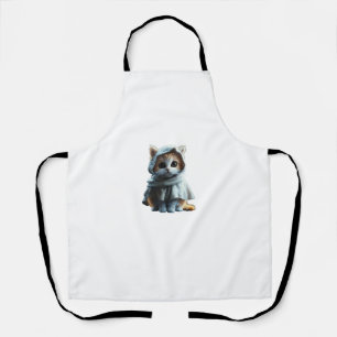 Delantal Gatito lindo con traje fantasma - Cualidad de Hall