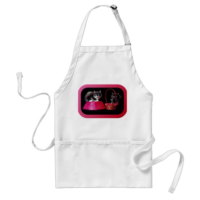 Delantal Gatitos en cestas de Pascua (Frente)