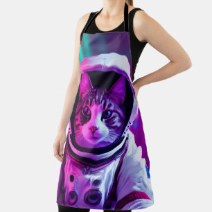 Delantal gato astronauta