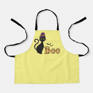 Delantal Gato Boo Halloween