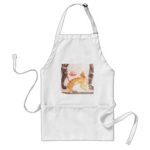Delantal gato con collar