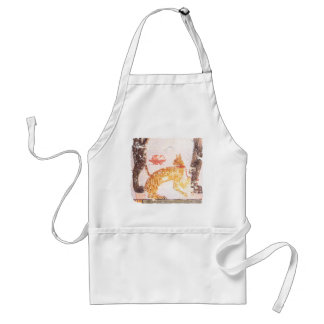 Delantal gato con collar
