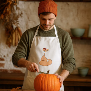 Delantal Gato con flor lindo Kawaii Kitty