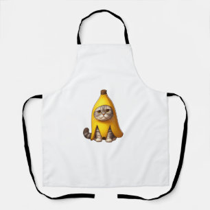 Delantal Gato con traje bananero