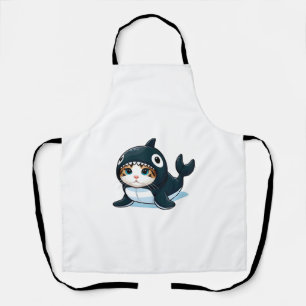 Delantal Gato con traje de orca camiseta sin mangas