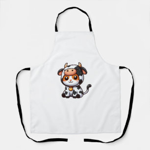 Delantal Gato con traje de vaca