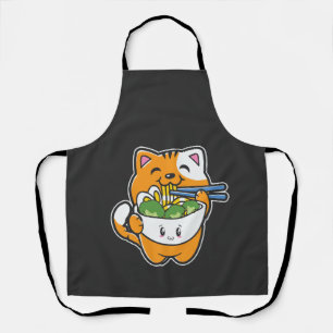 Delantal Gato de Ramen Kawaii Neko Anime Otaku Gatos Japone