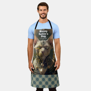 Delantal Gato de Viking de Fotografía Personalizada del Día
