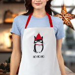 Delantal Gato divertido y grochy catmas Navidades del humor<br><div class="desc">Prepárate para cocinar un poco de alegría de vacaciones con nuestro divertido delantal Grouchy Cat! Con un ilustracion divertidísimo de un gato enredado con luces de Navidad, este delantal es perfecto para los amantes del gato y para los que disfrutan de una buena risa en la cocina. Ideal para hacer...</div>