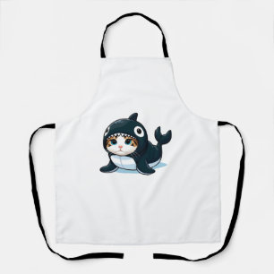 Delantal Gato en estufa de orca