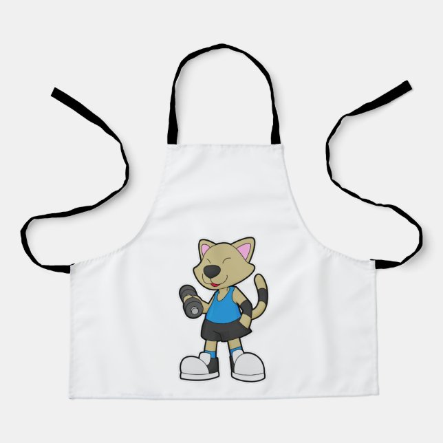 Delantal Gato en forma con timbre (Anverso)