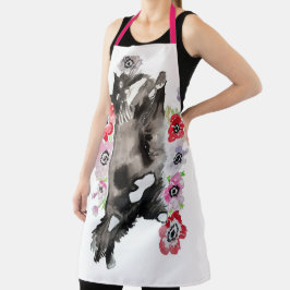 Delantal Gato Esmoquin Negro Blanco Divertido Lindo Gatos F