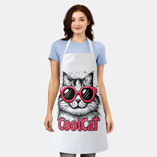 Delantal Gato genial 1 (Gastado)