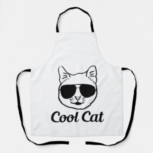 Delantal gato genial diseño para amantes de los gatos