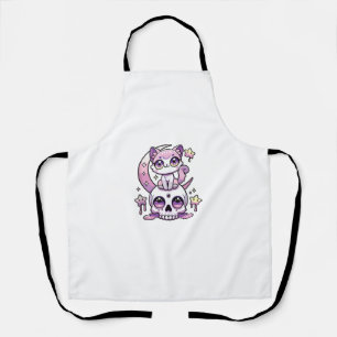 Delantal Gato gótico Kawaii Pastel Gótico Gótico Cat _4