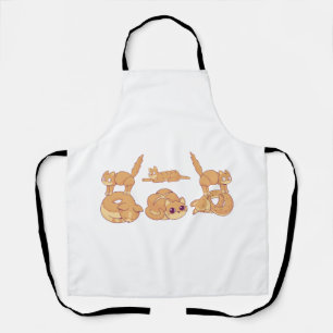 Delantal Gato haciendo galletas