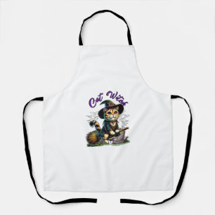 Delantal Gato Halloween Bruja Ropa de vestuario de agricult